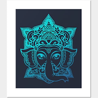 Blue Star Ganesh Posters and Art